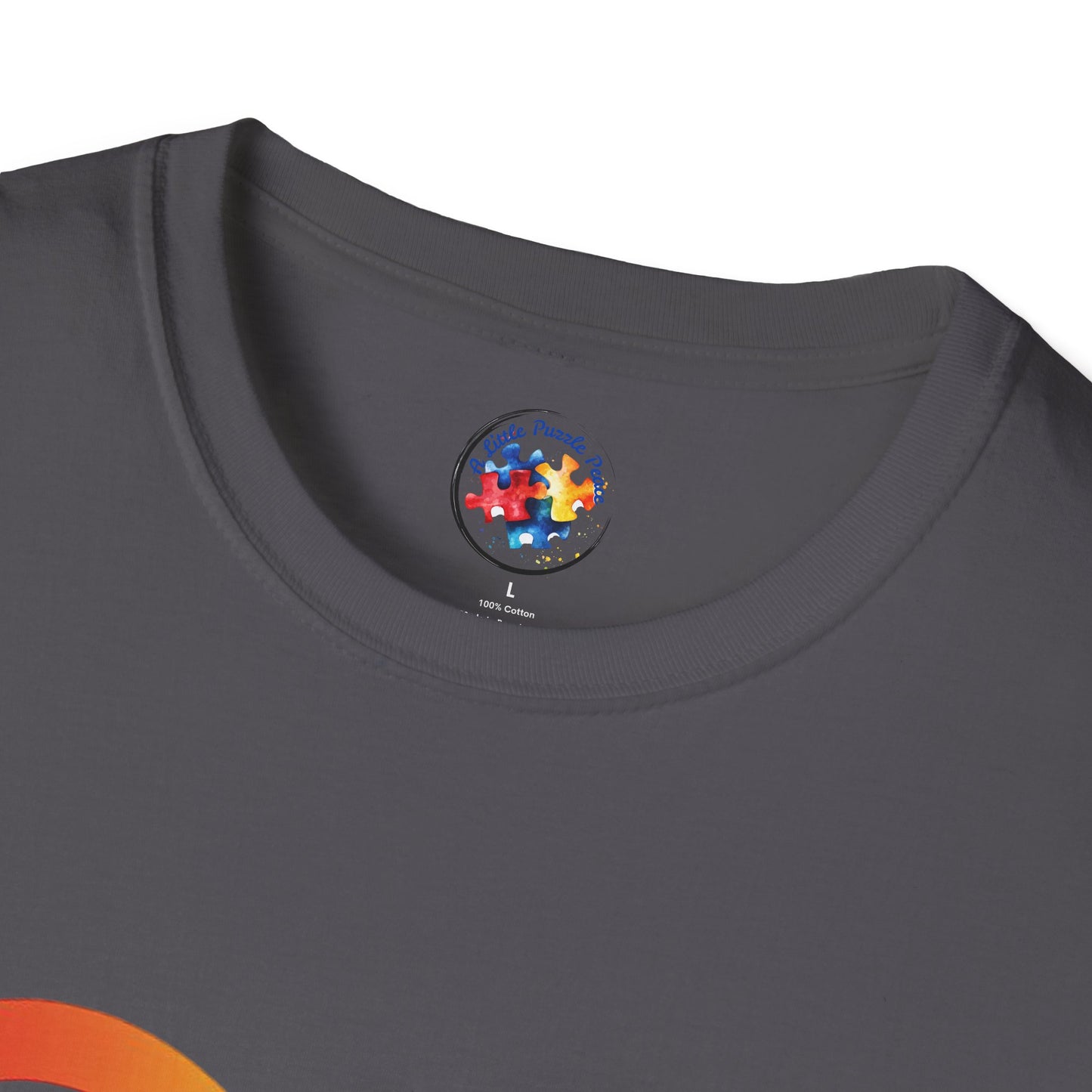 Rainbow Infinity T-Shirt  Adult Size- 'Different, Not Less' - Embrace the Spectrum