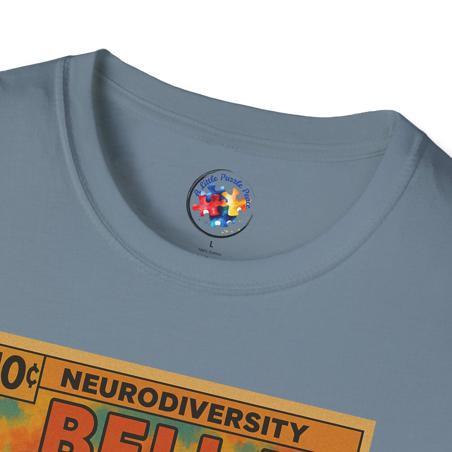 Bella Comic Superhero Neurodiversity - Adult Size T-Shirt