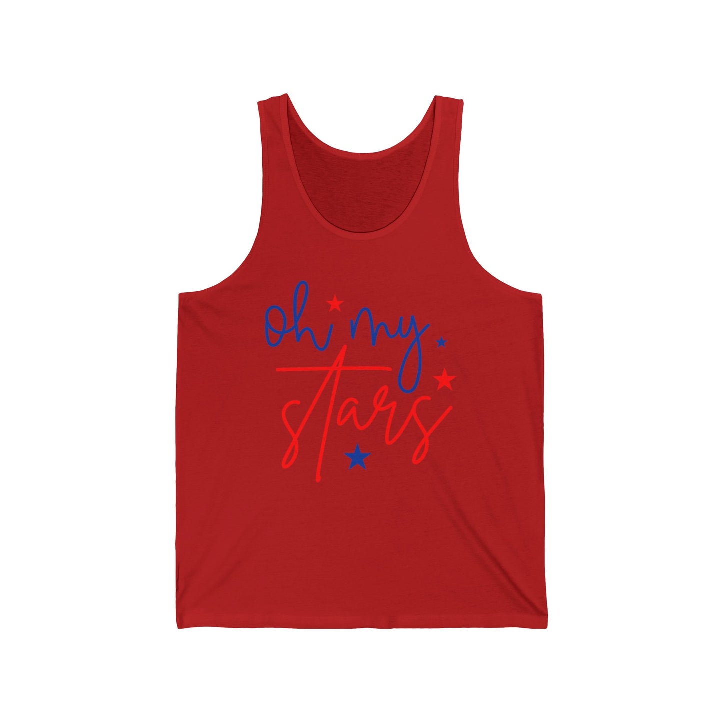 Oh My Stars - 4th of July  Bad Unisex Jersey Tank - Adult Size