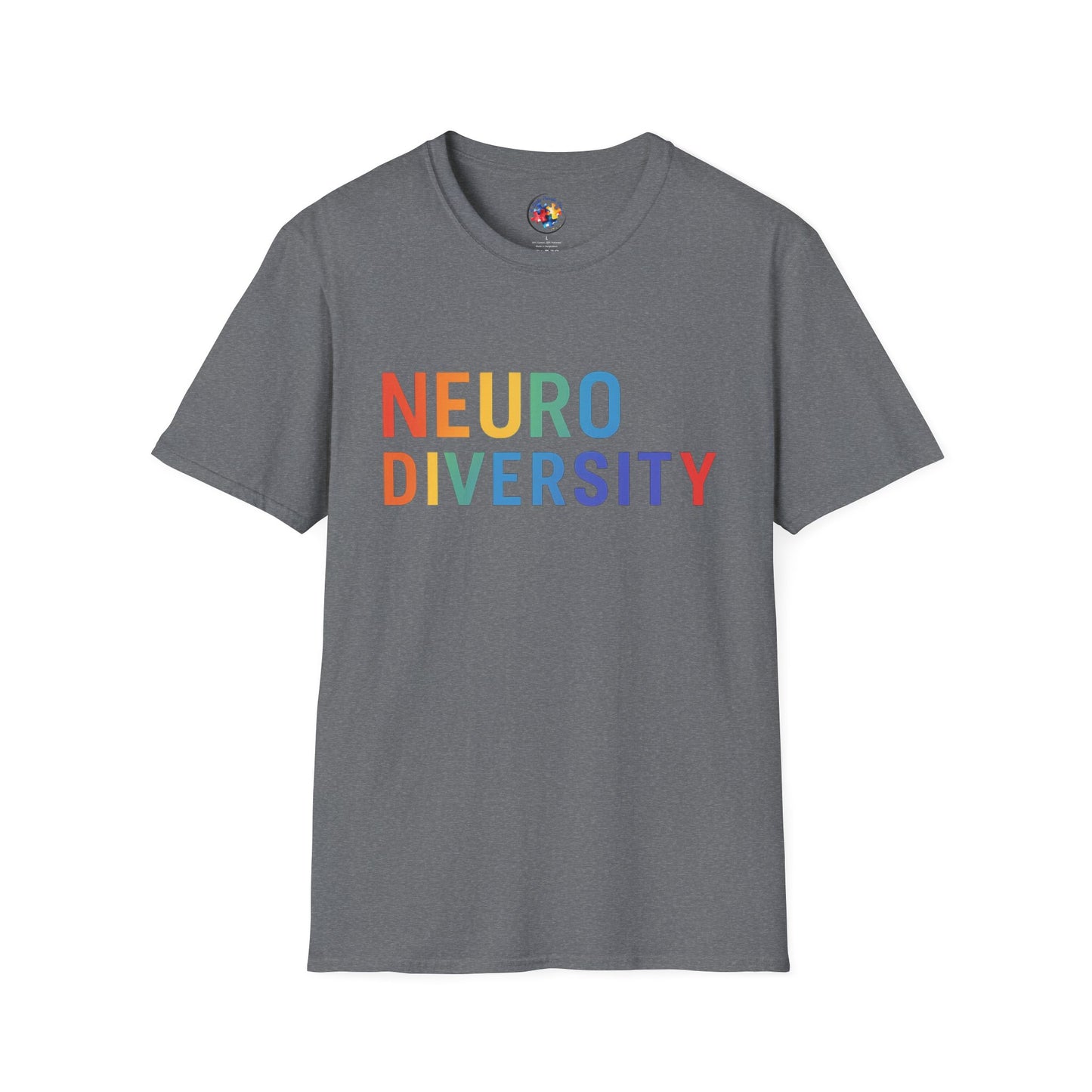 NeuroDiversity Rainbow Color Adult Size T-Shirt
