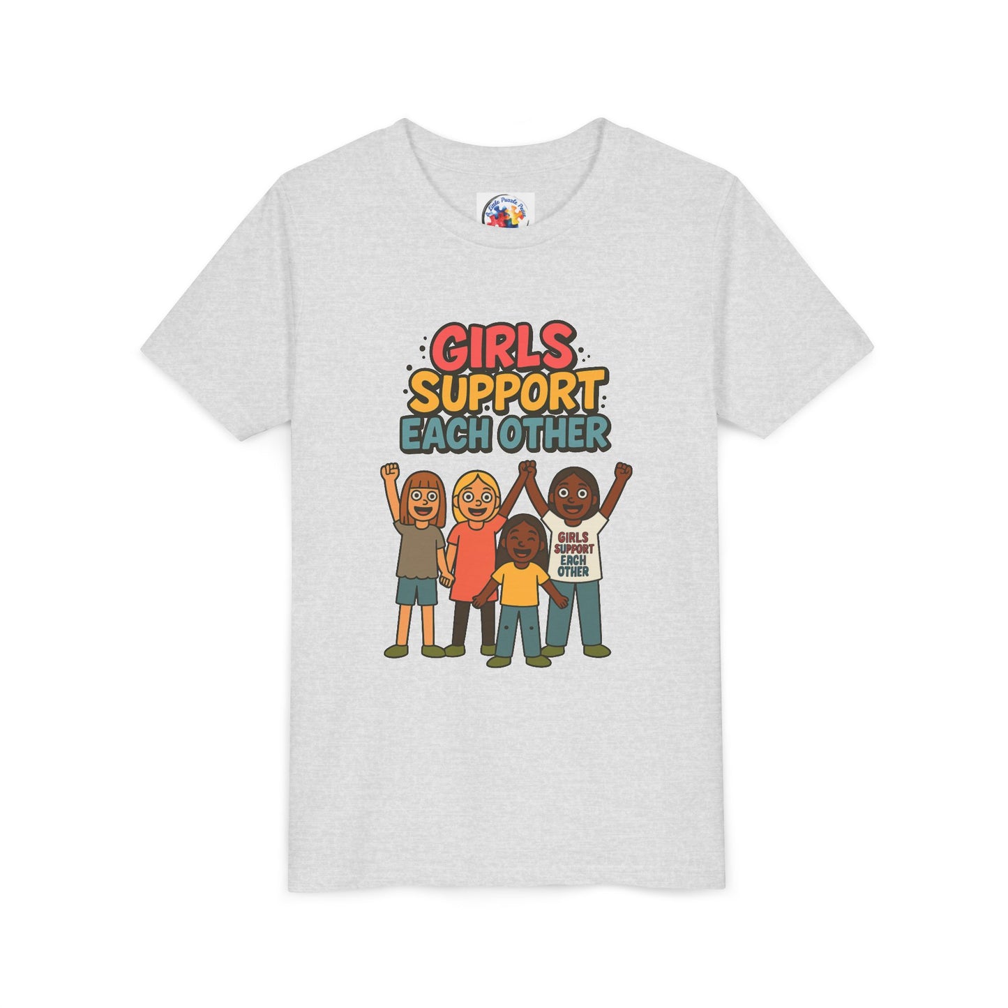 Girls Support Each other - Neurodiversity Youth Size Bella Canvas
