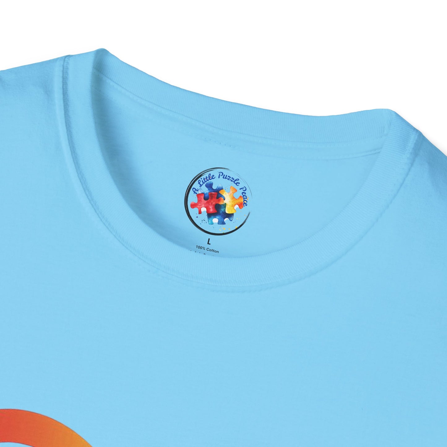 Rainbow Infinity T-Shirt  Adult Size- 'Different, Not Less' - Embrace the Spectrum