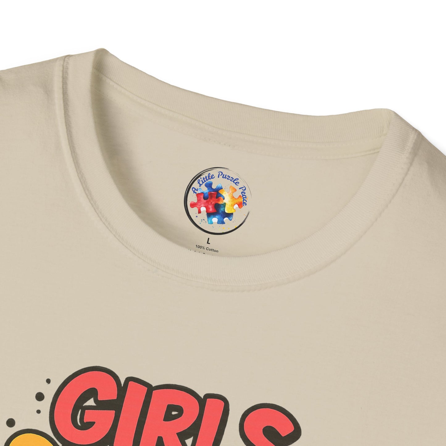 Girls Support Each Other Neurodiversity - Adult Size T-Shirt