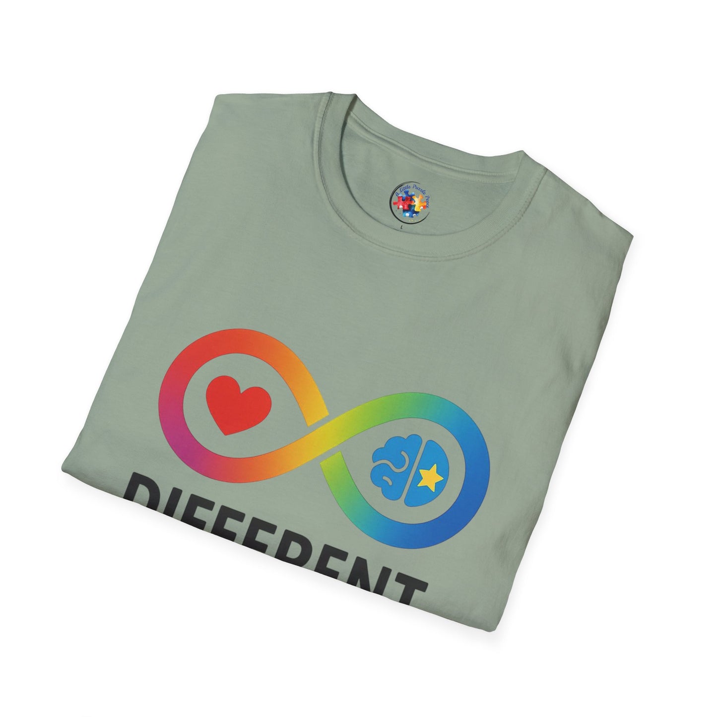 Rainbow Infinity T-Shirt  Adult Size- 'Different, Not Less' - Embrace the Spectrum