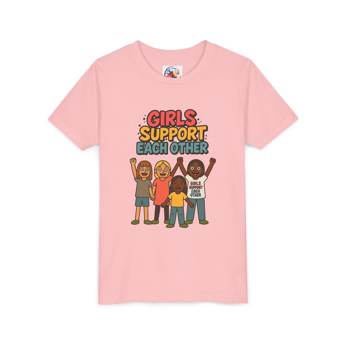 Girls Support Each other - Neurodiversity Youth Size Bella Canvas