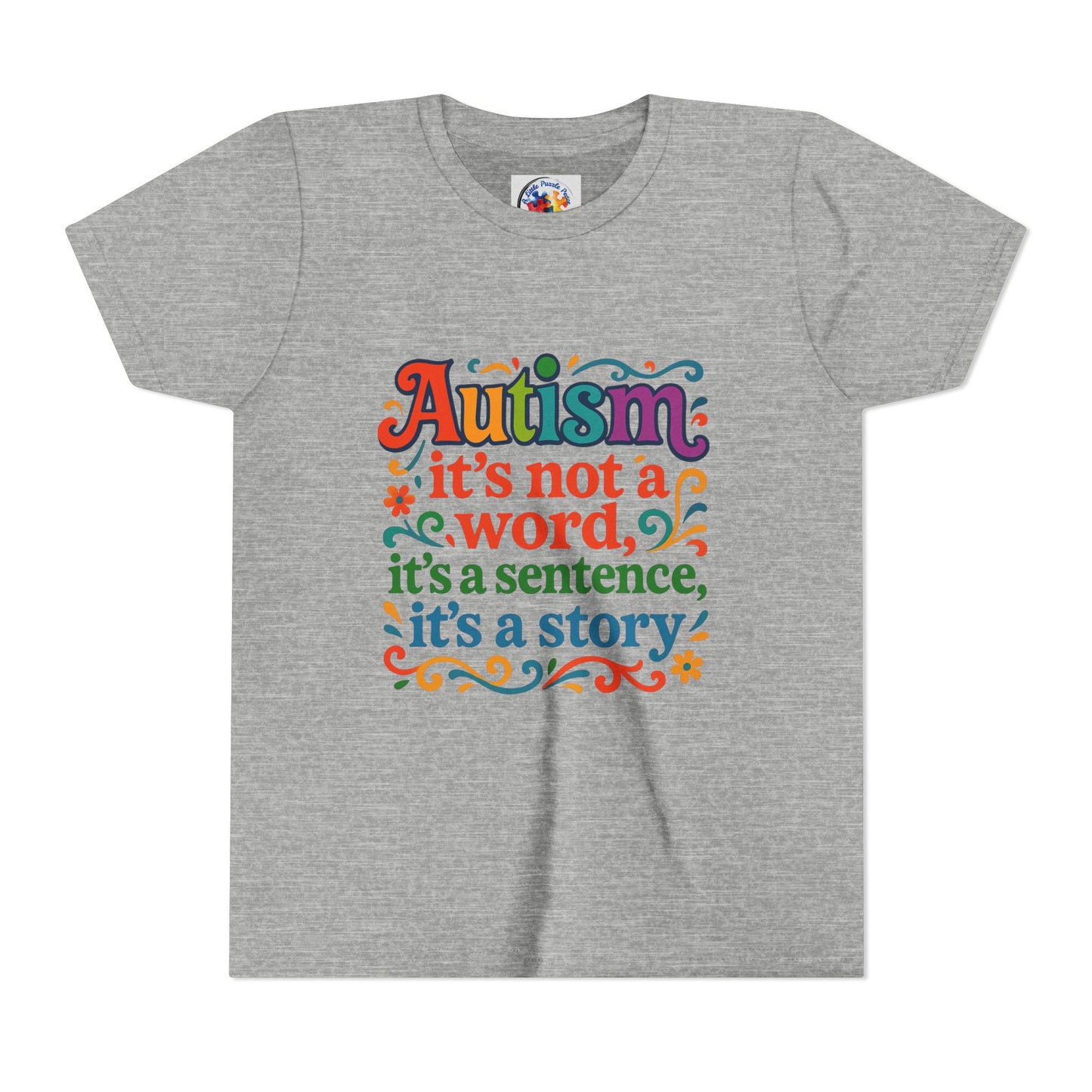 Autism Story - Neurodiversity Youth Size Bella Canvas