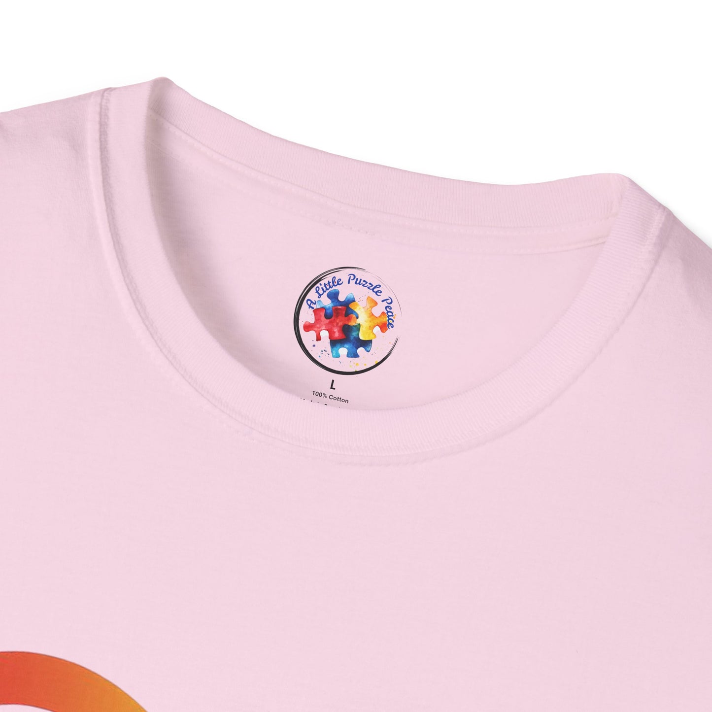 Rainbow Infinity T-Shirt  Adult Size- 'Different, Not Less' - Embrace the Spectrum