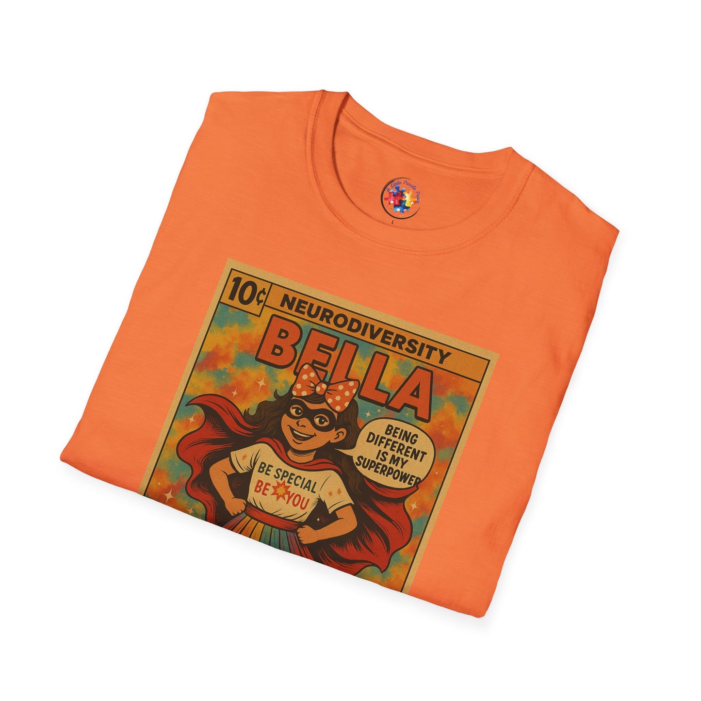 Bella Comic Superhero Neurodiversity - Adult Size T-Shirt