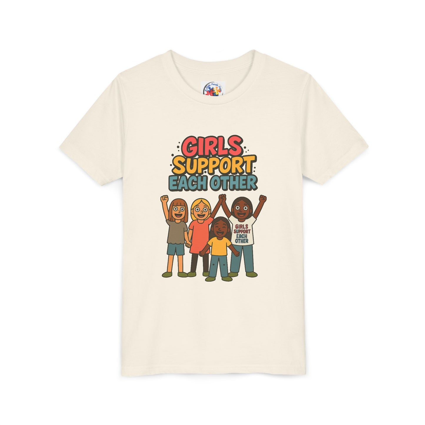 Girls Support Each other - Neurodiversity Youth Size Bella Canvas