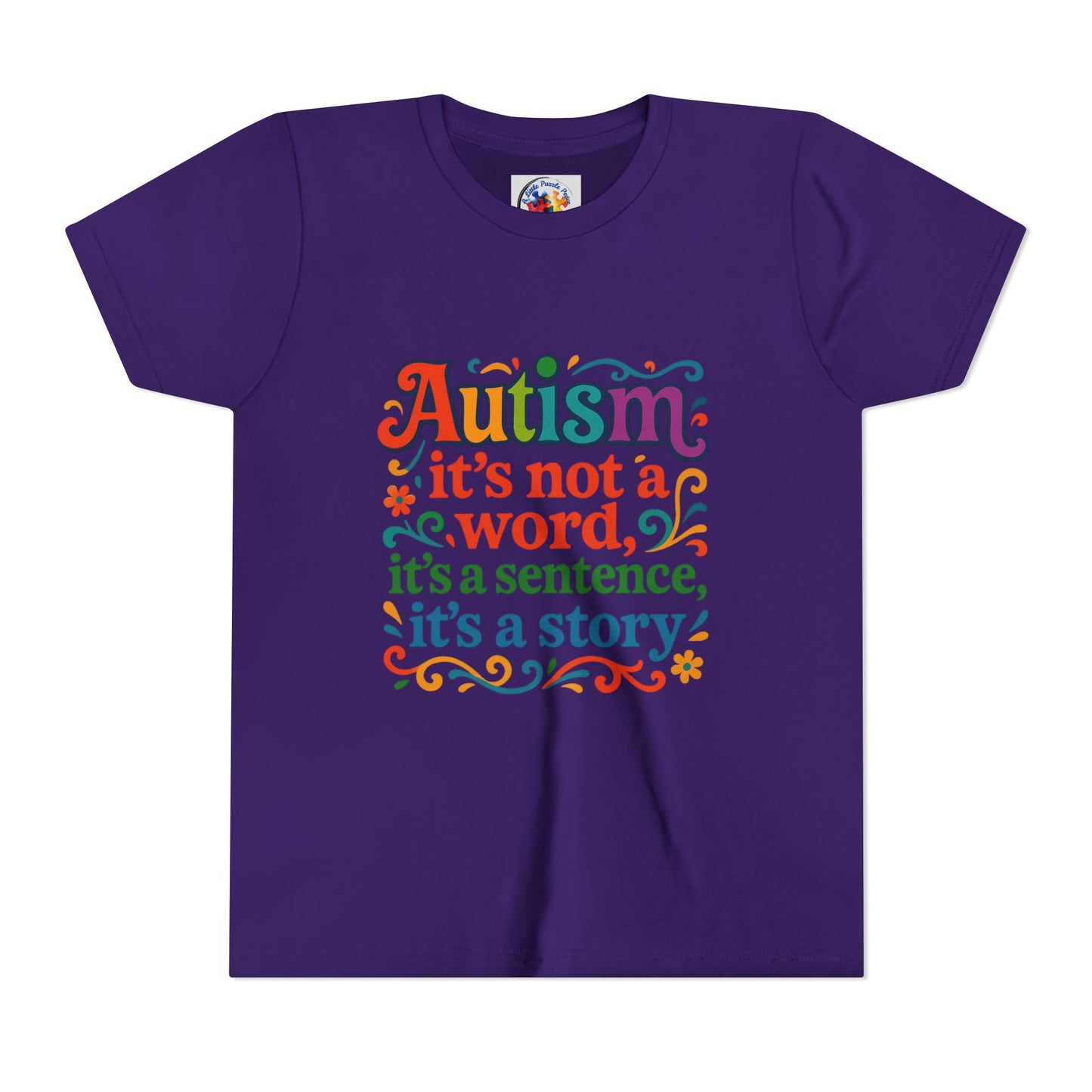 Autism Story - Neurodiversity Youth Size Bella Canvas