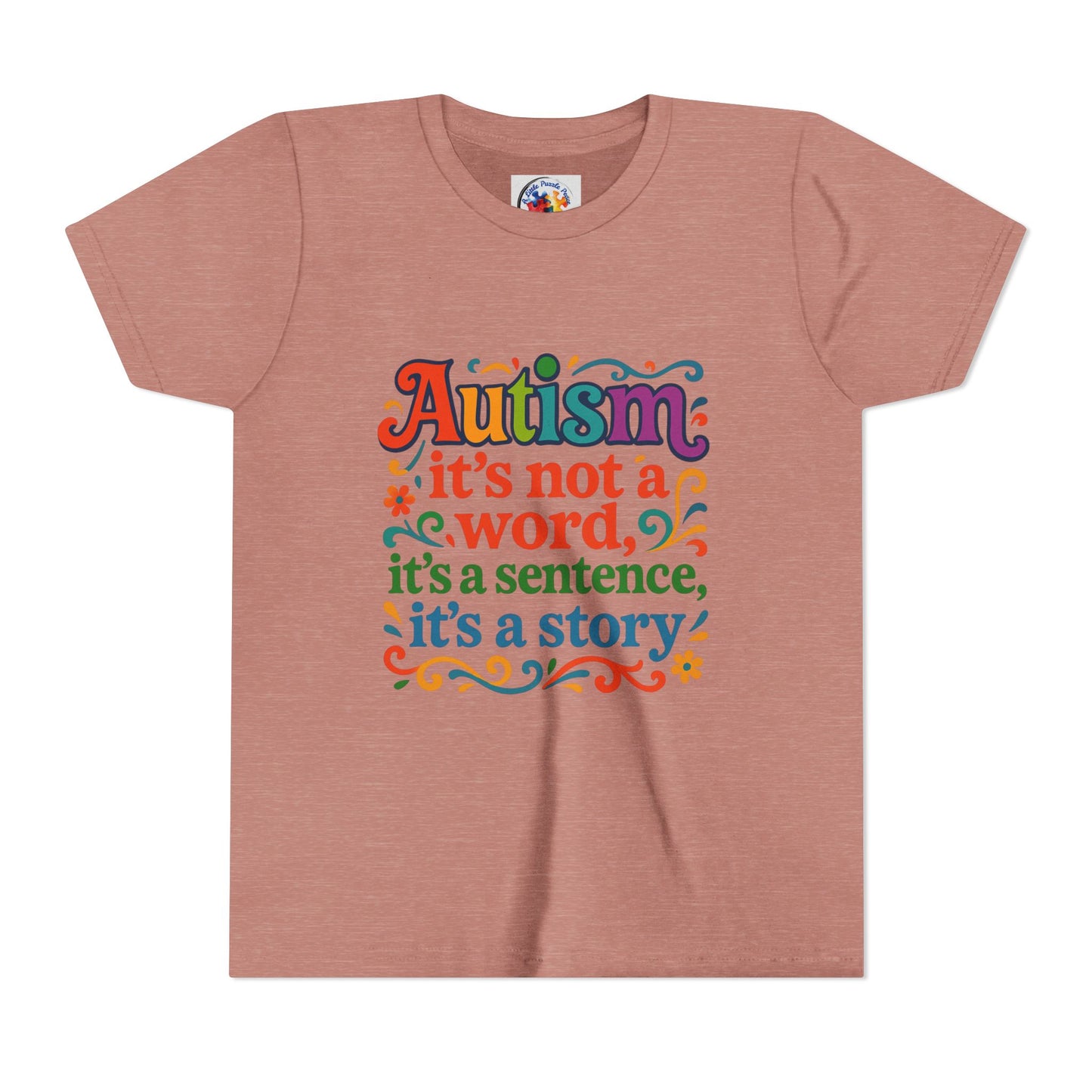 Autism Story - Neurodiversity Youth Size Bella Canvas