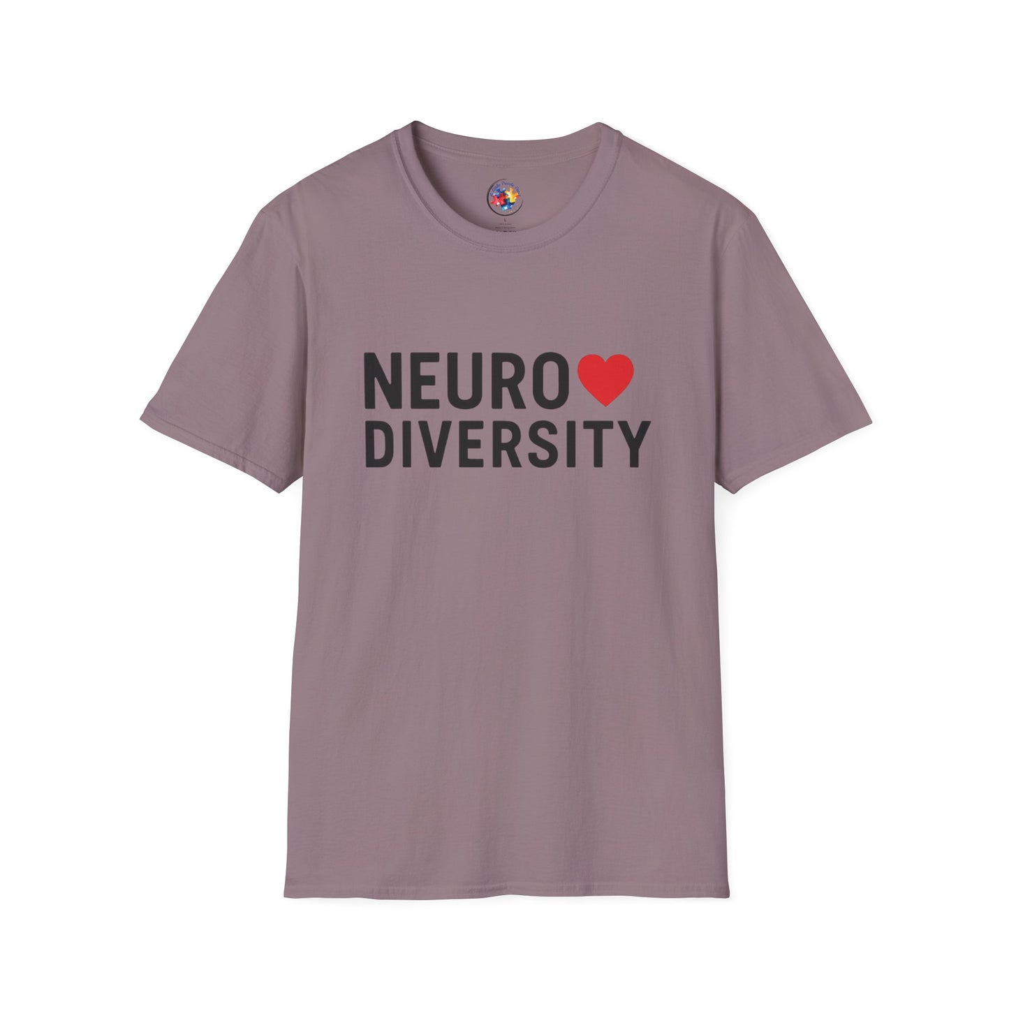 NeuroDiversity Heart Color Adult Size T-Shirt