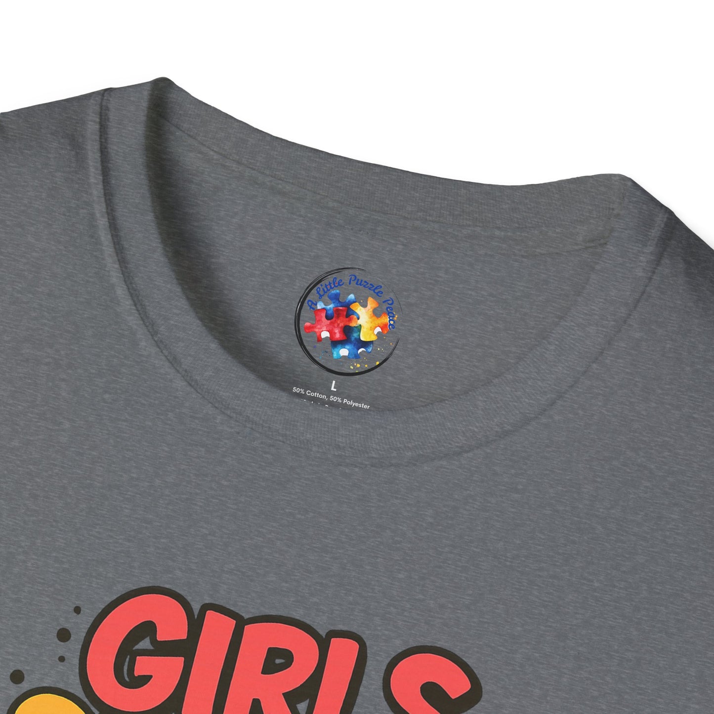 Girls Support Each Other Neurodiversity - Adult Size T-Shirt