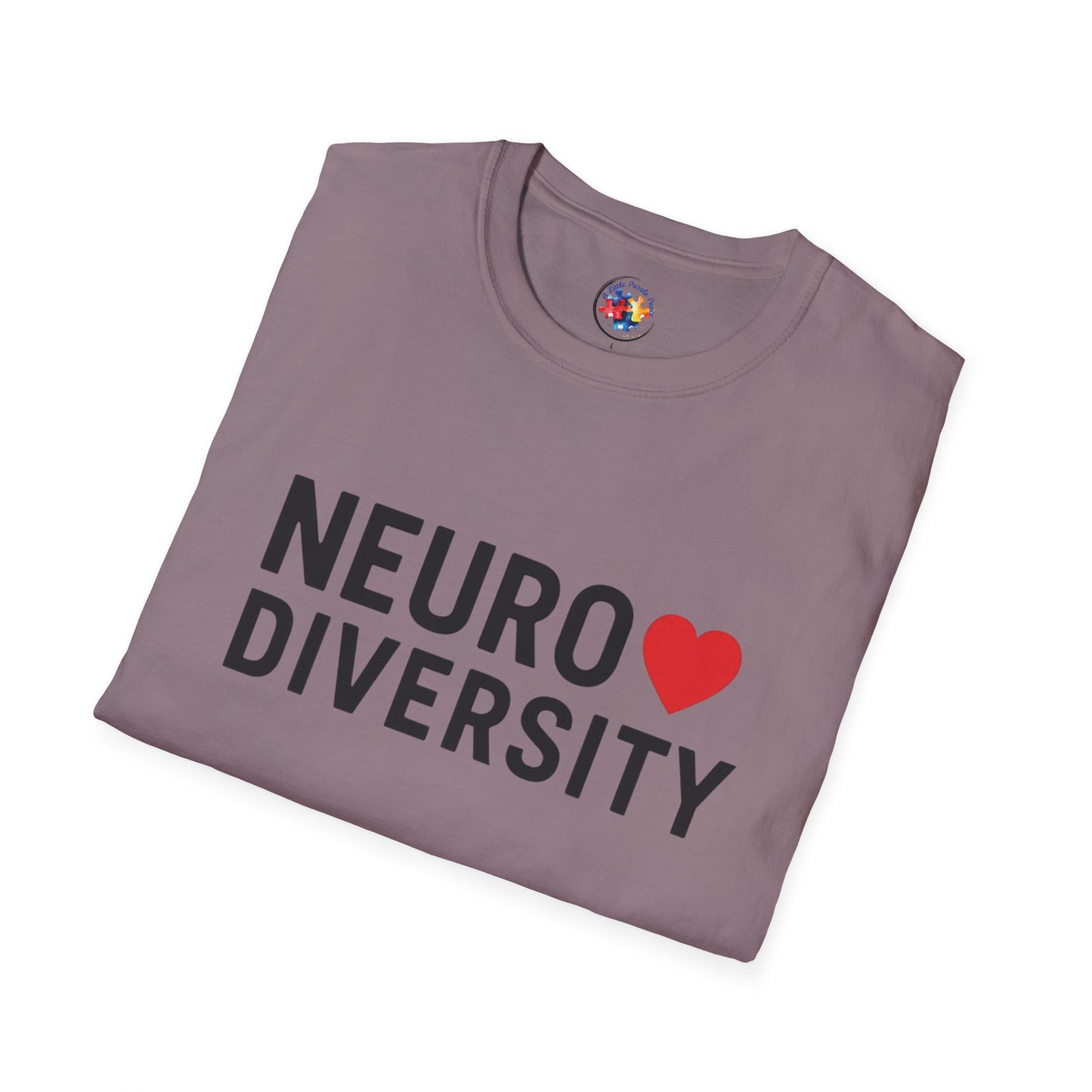 NeuroDiversity Heart Color Adult Size T-Shirt