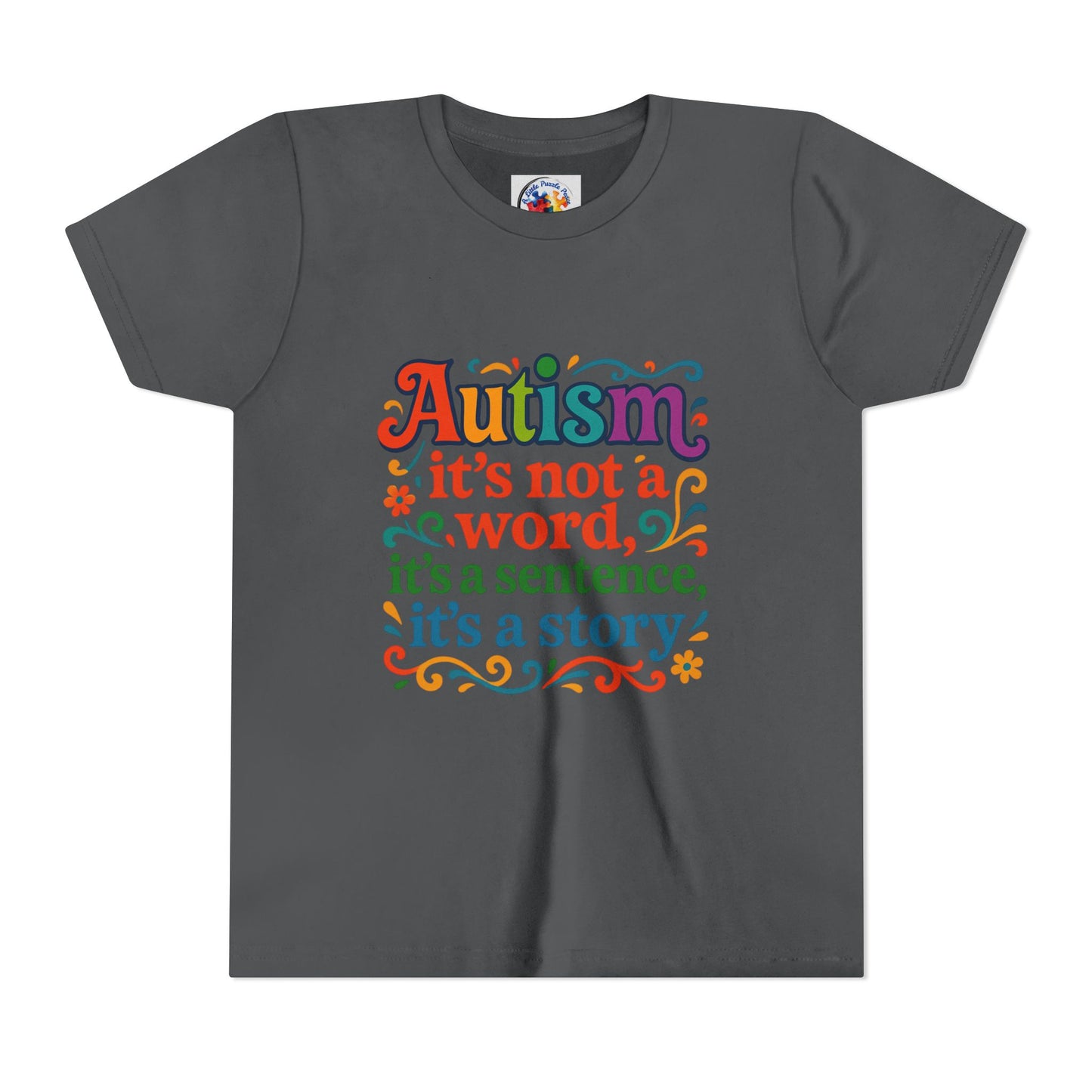 Autism Story - Neurodiversity Youth Size Bella Canvas