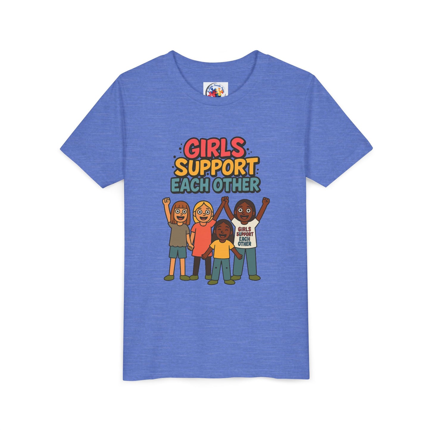 Girls Support Each other - Neurodiversity Youth Size Bella Canvas