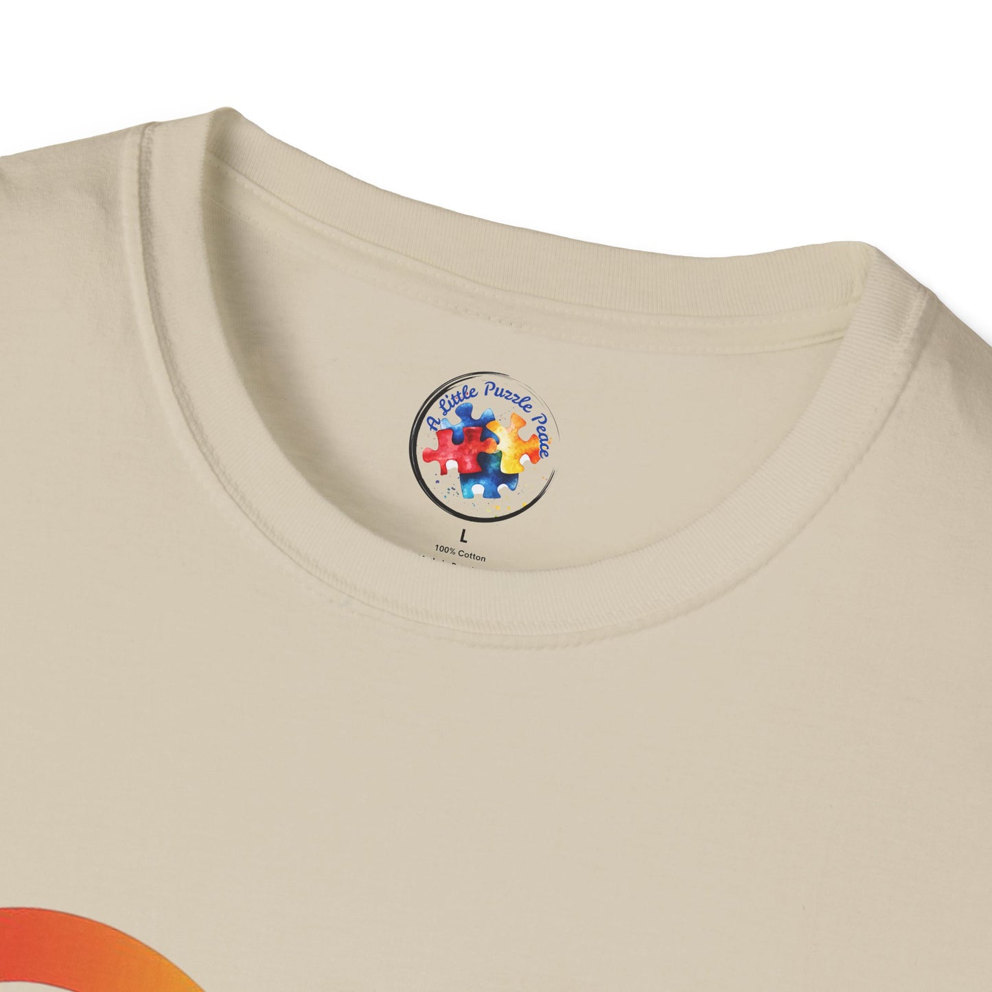 Rainbow Infinity T-Shirt  Adult Size- 'Different, Not Less' - Embrace the Spectrum