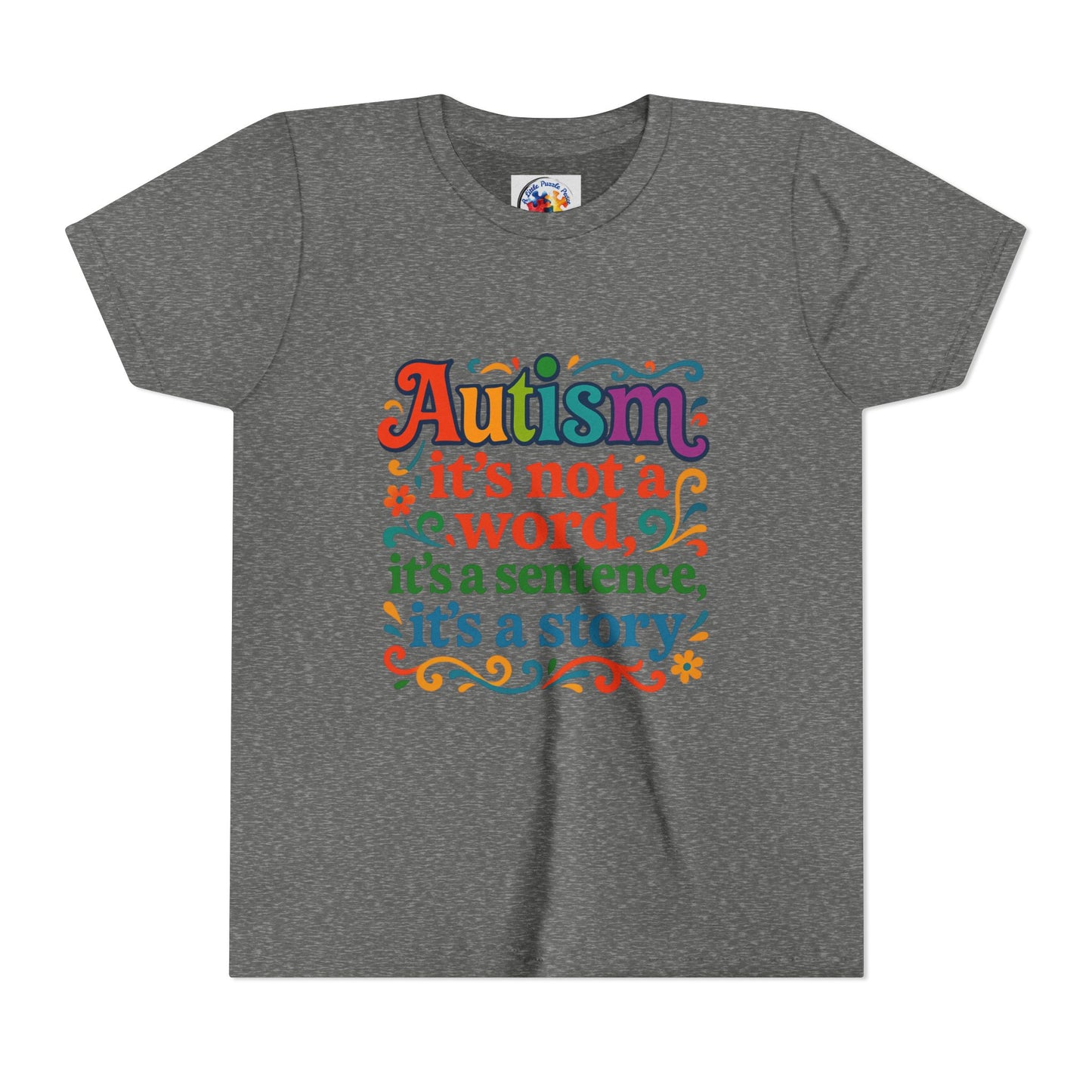 Autism Story - Neurodiversity Youth Size Bella Canvas