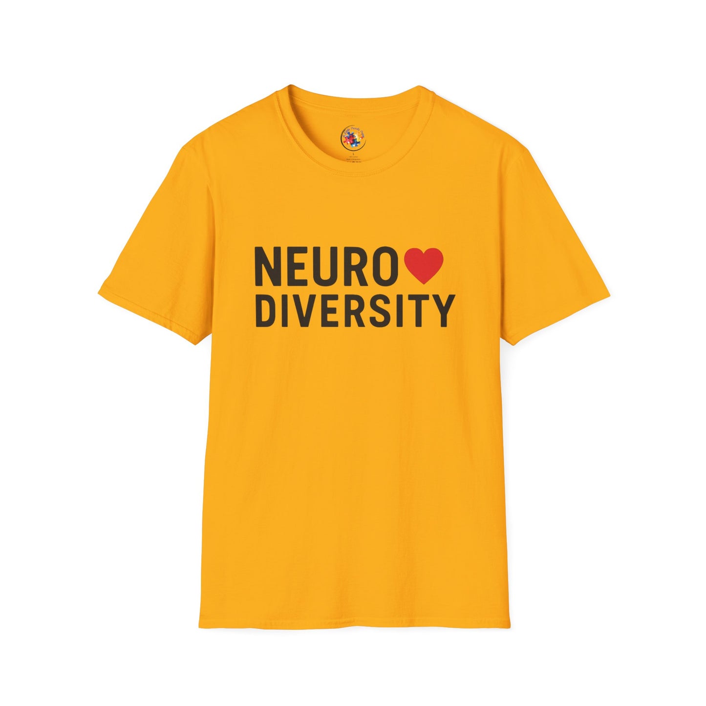 NeuroDiversity Heart Color Adult Size T-Shirt